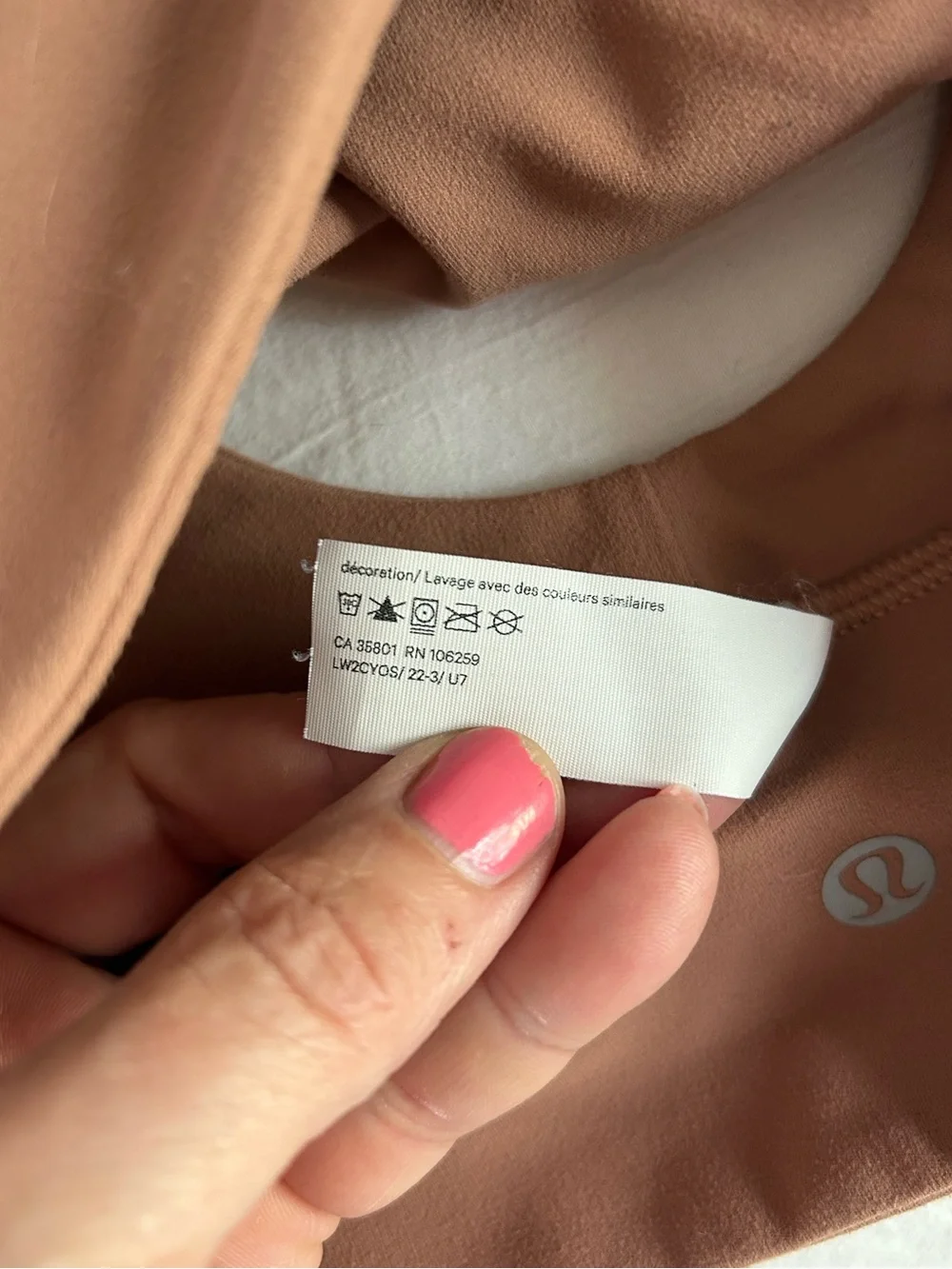 Lululemon Athletica Align Bra in Chestnut Brown. Excellent condition. Size 6